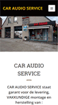Mobile Screenshot of caraudioservice.be